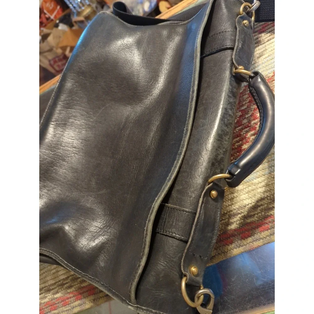 Vintage Leather JACK GEORGE Professional Business Lawyer Briefcase‎ Bag Mens